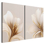 Tablou modular pe pânză Aranjamente florale delicate expuse