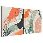 Tablou modular pe pânză Două imagini cu plante
