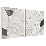 Tablou modular pe pânză Liniile abstracte creează efecte vizuale dinamice