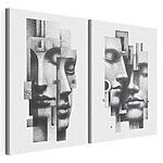 Tablou modular pe pânză Fragmente de emoție și legătură