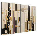 Tablou modular pe pânză Colaj artistic cu diverse forme și culori