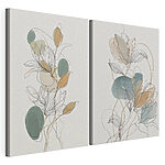 Tablou modular pe pânză Design elegant cu motive florale în stil line art