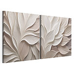 Tablou modular pe pânză Straturi delicate cu motive de frunze